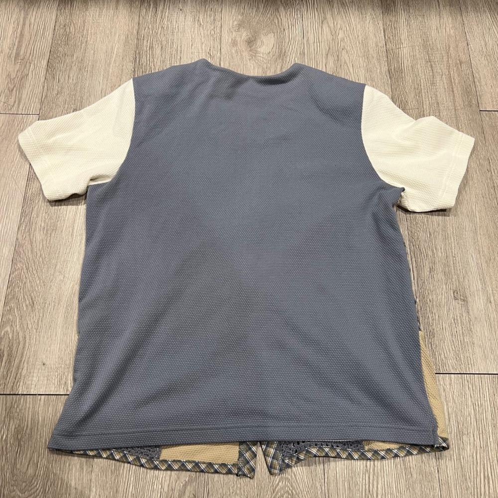 Alfred Dunner Patchwork Crochet Button Front Top … - image 6